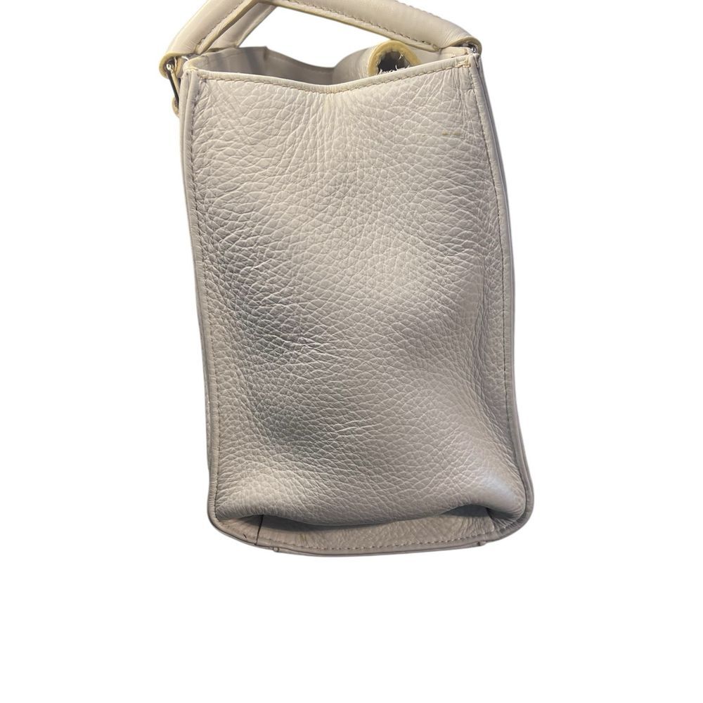 Dooney & Bourke Dillen Handbag White Pebbled Leather Purse No Crossbody Strap - Picture 4 of 11